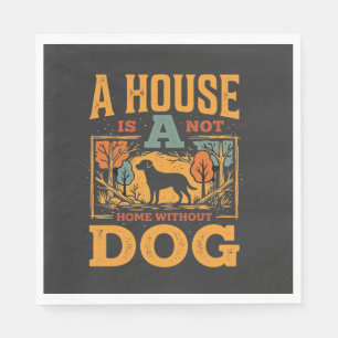 Dog Home Vintage House Napkins