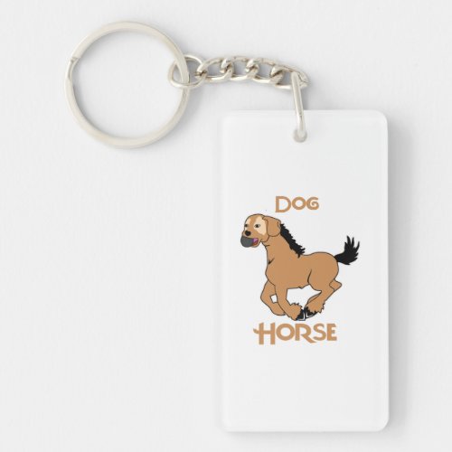 dog horse funny hybrid weird gift idea keychain