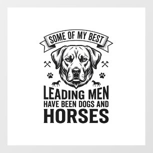 Dog Horse Lover Vintage Leading Men Design_1 Floor Decals