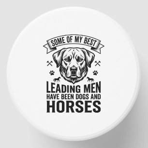 Dog Horse Lover Vintage Leading Men Design_1 Mini Candle Favors