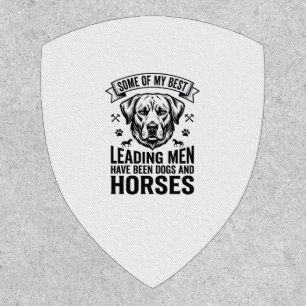 Dog Horse Lover Vintage Leading Men Design_1 Patch
