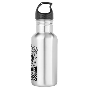 Dog Horse Lover Vintage Leading Men Design_1 Stainless Steel Water Bottle