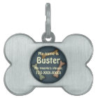 Dog House and Bones ID Pet Tag