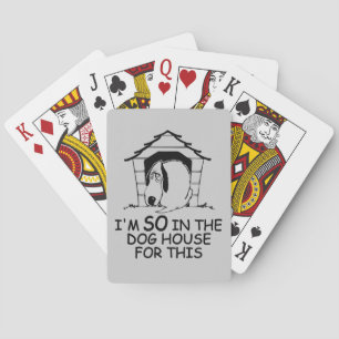 DOG HOUSE custom color playing cards