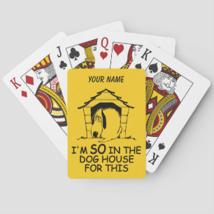 DOG HOUSE custom color playing cards