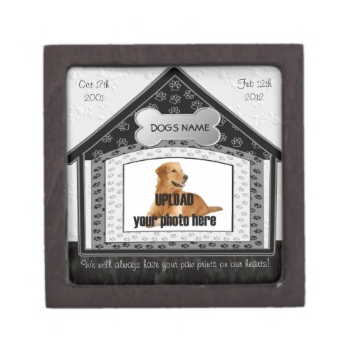 Dog House Pet Memorial Jewelry Box