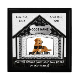 Dog House Pet Memorial Keepsake Box