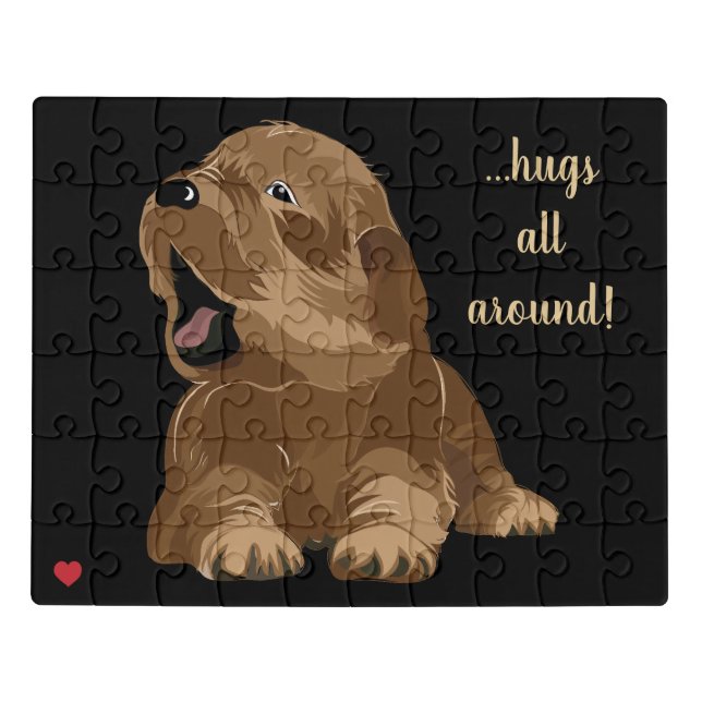 Dog Hugs Jigsaw Puzzle (Puzzle Horizontal)