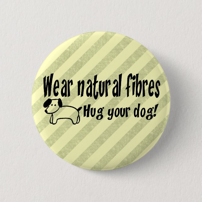 Dog Hugs Pinback Button (Front)