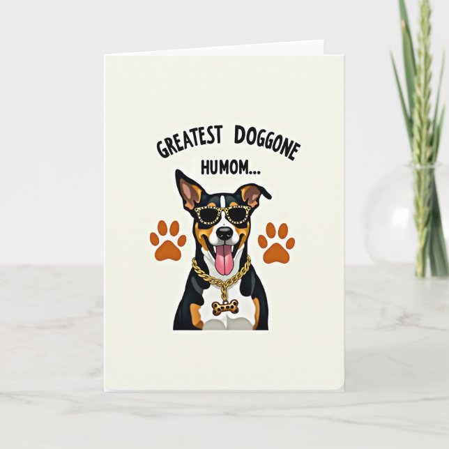 Dog Humom Illustration Card (Front)