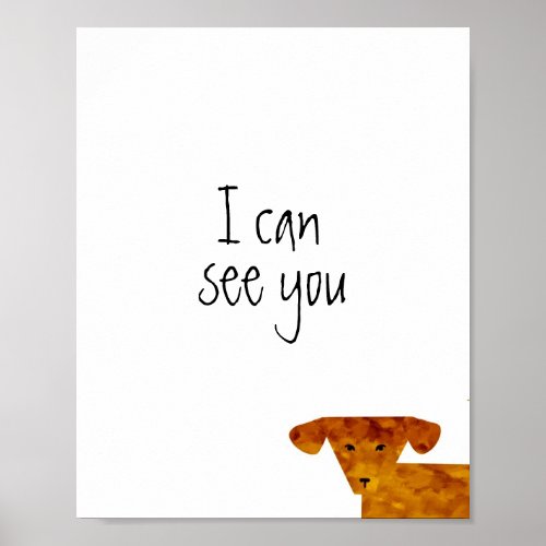 dog humor poster with text