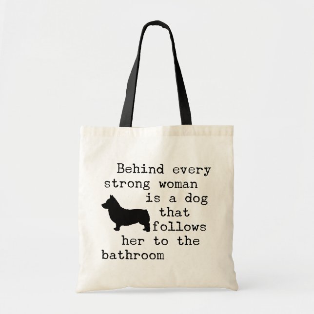 Dog Humor Quote - Corgi Tote Bag (Front)