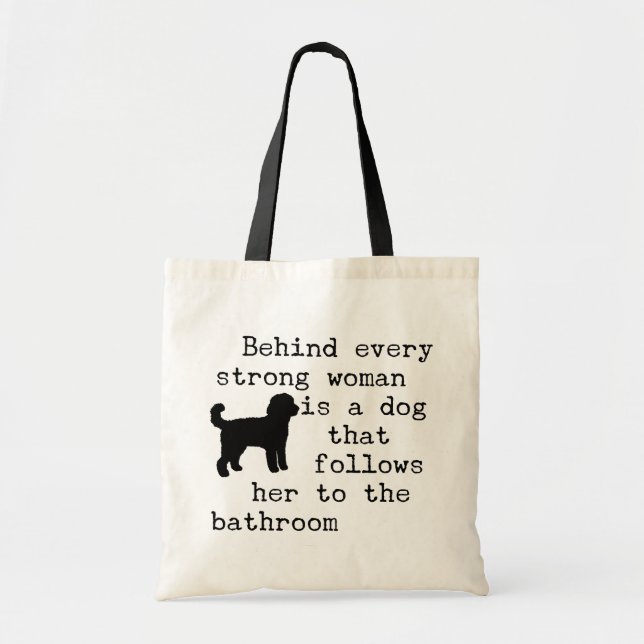 Dog Humor Quote - Labradoodle Tote Bag (Front)