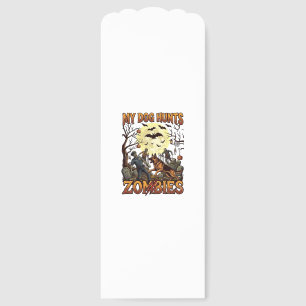 Dog Hunts Zombies Halloween German Shepherd Moon_1 Bookmarks