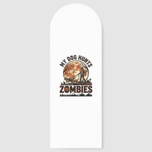 Dog Hunts Zombies Vintage Halloween Vector Design_ Bookmarks