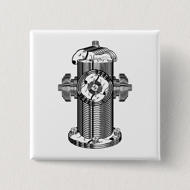 Dog Hydrant Button (Front)