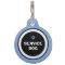 Dog ID Tag - Blue & Black- Service Dog