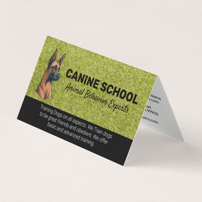 Dog Illustration | Astroturf  Business Card (Front)