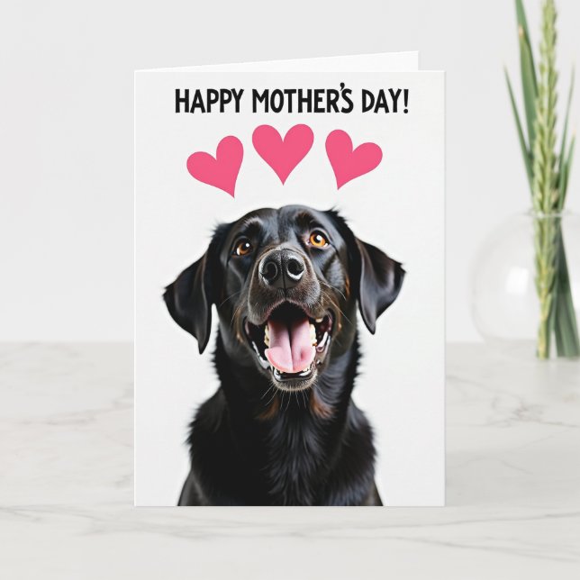 Dog Illustration Mothers Day Card (Front)