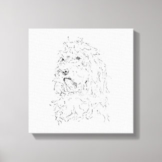 Dog Illustration, Wall Art Cockapoo
