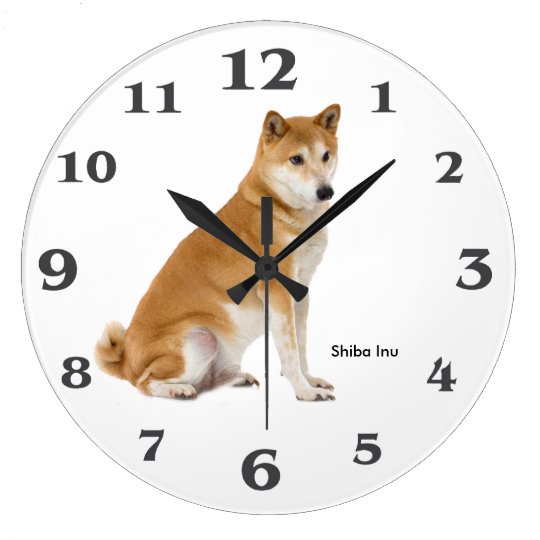 Dog image for Round (Large) Wall Clock