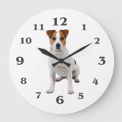 Dog image for Round Large Wall Clock
