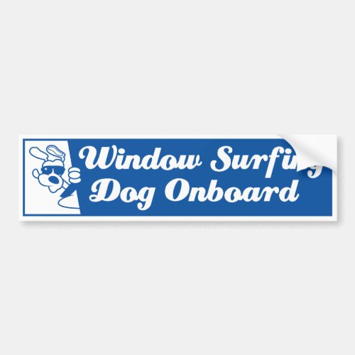 Dog In A Car Bumper Sticker