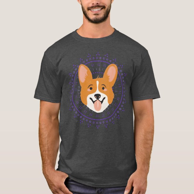 Dog in a circle girl girl T-Shirt (Front)