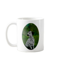 Dog in a Garden Painting Dalmatian