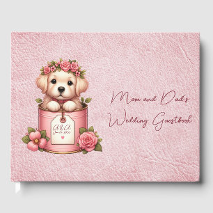 Dog In A Pail Mom and Dad's Wedding Guest Book