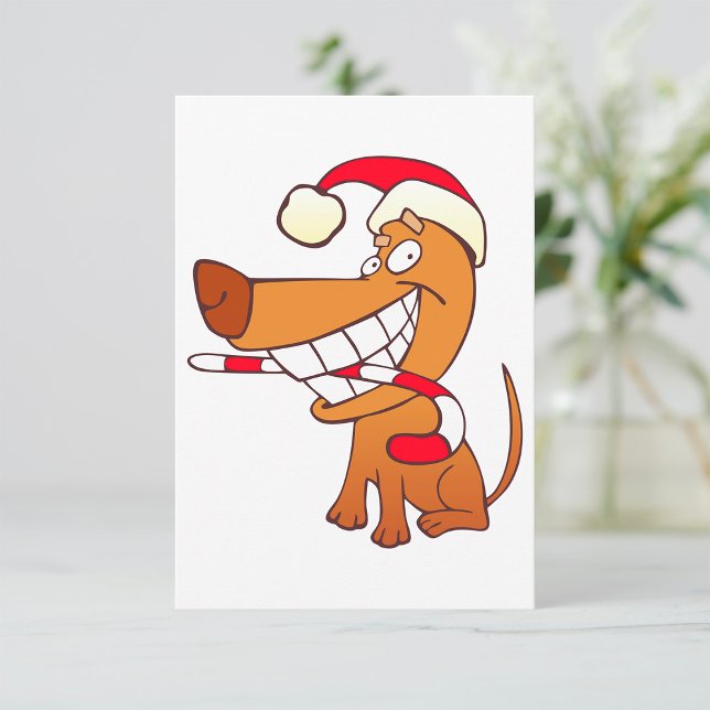 Dog In A Santa Hat Invitations (Creator Uploaded)