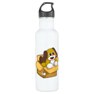 Dog in Box Stainless Steel Water Bottle