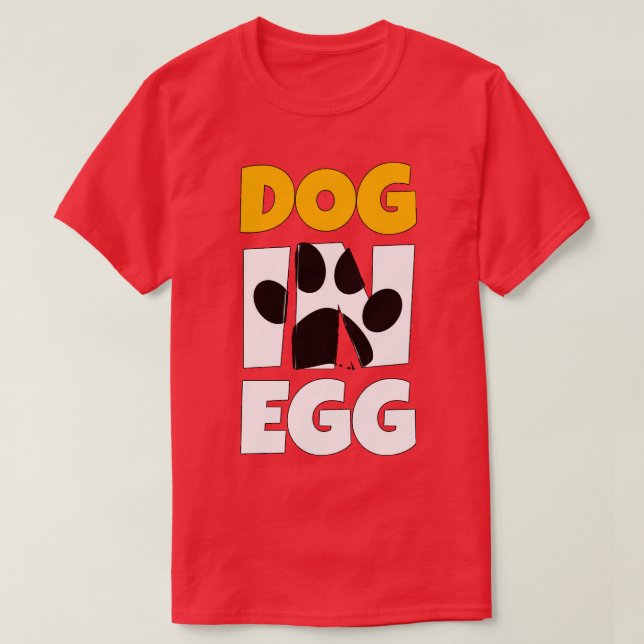 dog in egg puppies T-Shirt (Design Front)