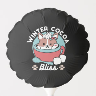 Dog in Festive Mug for Holiday Vibes - Winter Coco Balloon