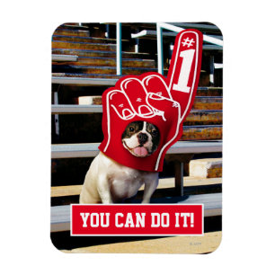 Dog In Foam Hand Magnet