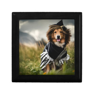 Dog In Halloween Costume Gift Box