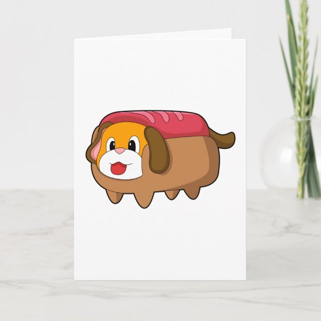Dog in Hotdog Card (Front)