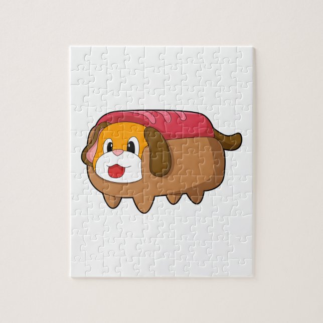 Dog in Hotdog Jigsaw Puzzle (Vertical)