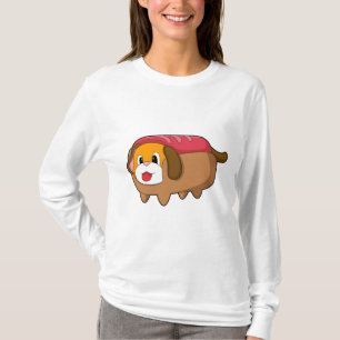 Dog in Hotdog T-Shirt