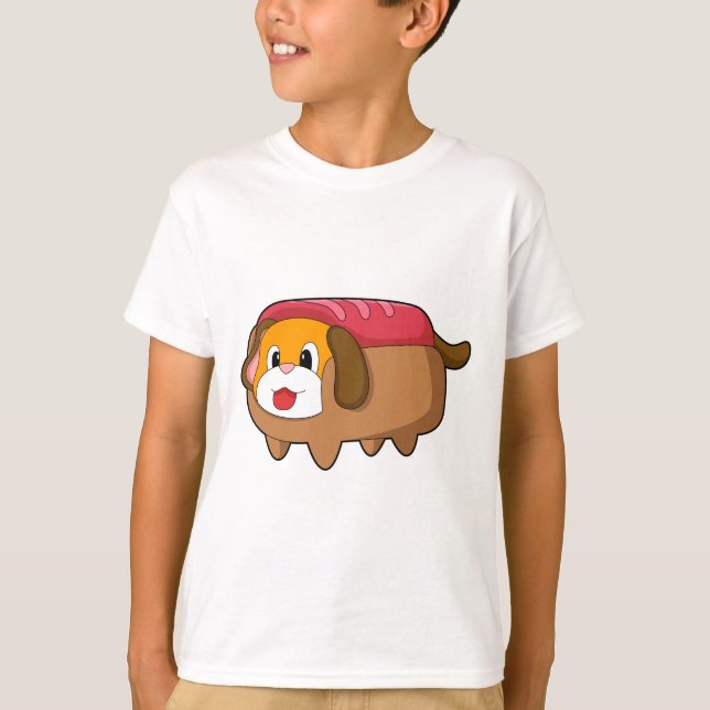 Dog in Hotdog T-Shirt (Front)