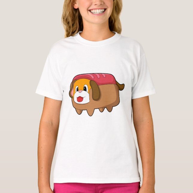 Dog in Hotdog T-Shirt (Front)