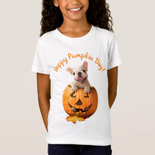 Dog in Jack-o-Lantern T-Shirt