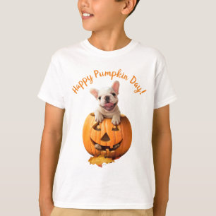 Dog in Jack-o-Lantern T-Shirt