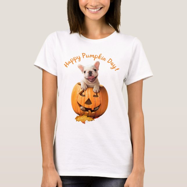 Dog in Jack-o-Lantern T-Shirt (Front)