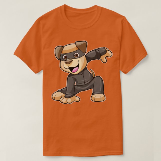 Dog in Ninja Costume T-Shirt (Design Front)