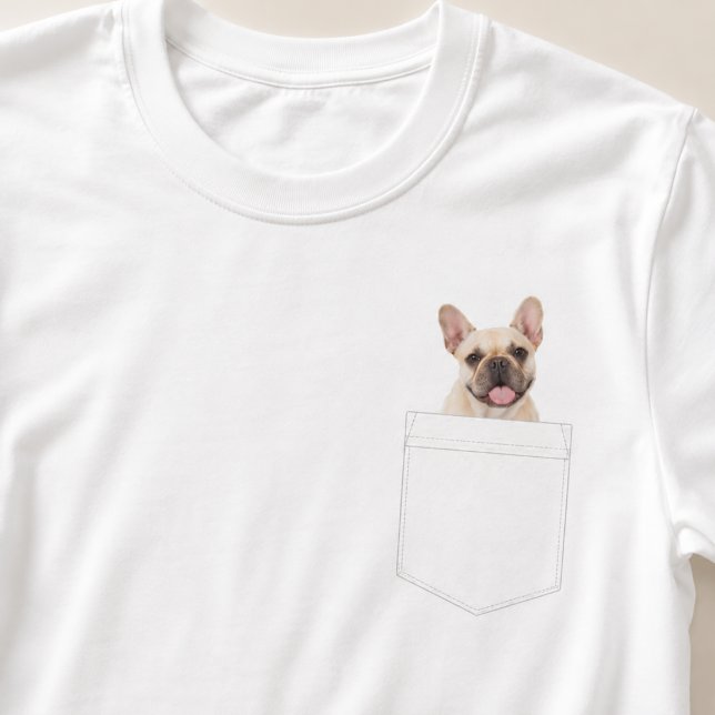 Dog In Pocket | Custom Pet Photo T-Shirt (Creator Uploaded)