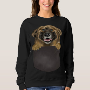 Dog In Pocket Dog Leonberger Sweatshirt