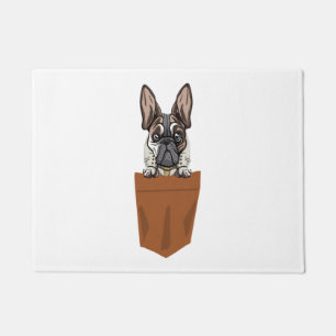 Dog in Pocket Funny Puppy for Dog Lovers Bulldog 1 Doormat