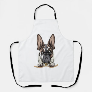 Dog in Pocket Funny Puppy for Dog Lovers Bulldog Apron