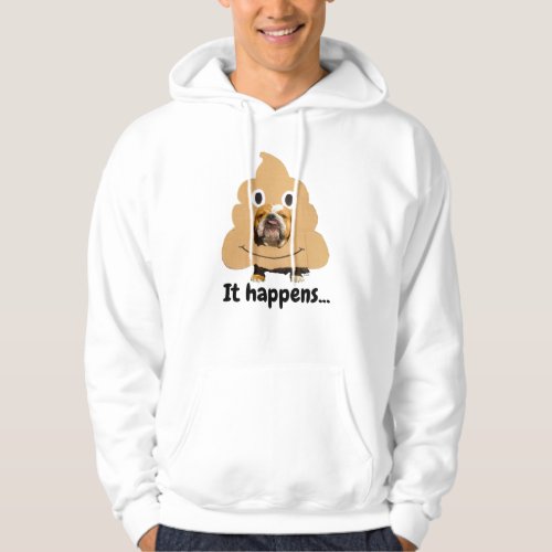 Dog in Poop Emoji Costume Hoodie